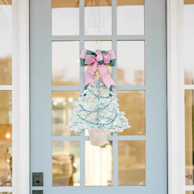 WATERCOLOR CHRISTMAS TREE DOOR HANGER