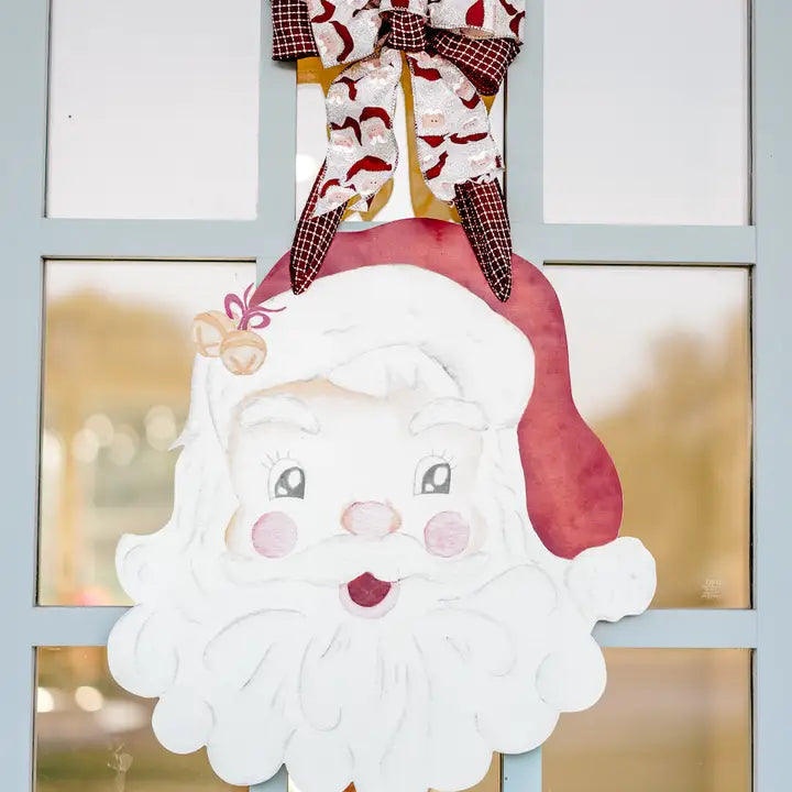 HOLLY JOLLY SANTA DOOR HANGER